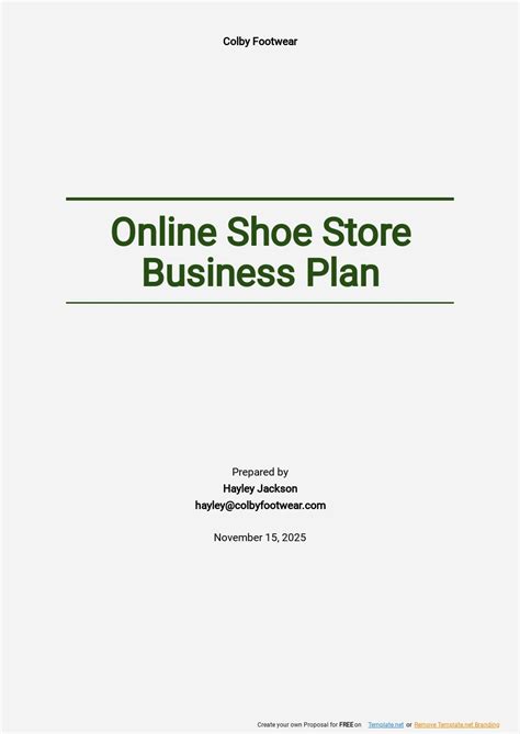 Athletic Shoe Store Franchise Business Plan